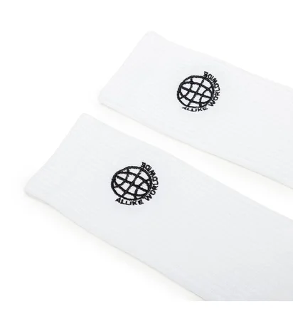 Allike Tennis Socks 2-Pack (Weiß / Schwarz)