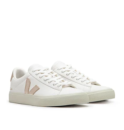 Veja WMNS Campo Chromefree Leather (Weiß / Bronze)