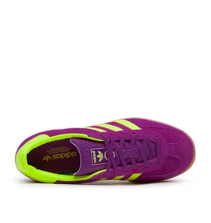 adidas Wmns Gazelle Indoor (Lila / Neongelb)