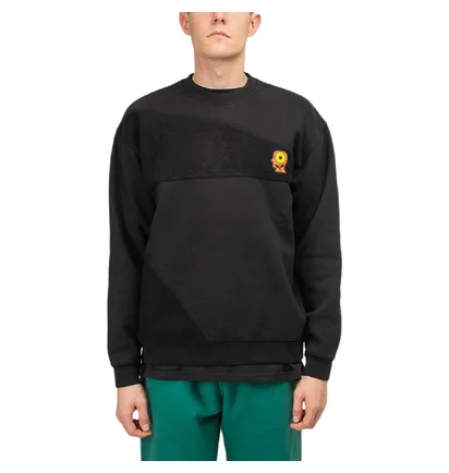 Brain Dead Sunflower Paneled Crewneck (Schwarz)