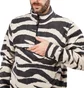 Stüssy Polar Fleece Mock Neck (Zebra)