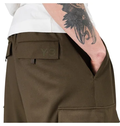 adidas Y-3 Classic Refined Wool Stretch Cargo Pants (Khaki)