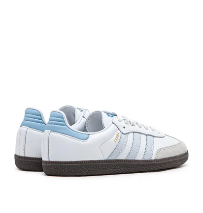 adidas Samba OG (Weiß / Hellblau)