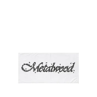 Metalwood Flies Caddie Towel (Weiss / Schwarz)