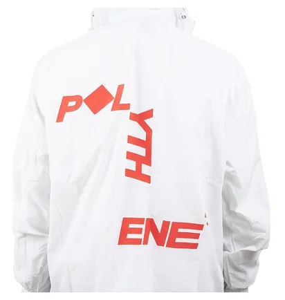 Polythene* Optics Nylon Zipped Windbreaker (Weiß)