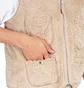 Pop Trading Company Harold Reversible Vest (Beige)