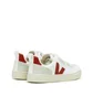 Veja Kids V-10 Velcro CWL (Weiß / Rot)