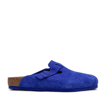 Birkenstock Boston Suede Leather Brights (Blau)
