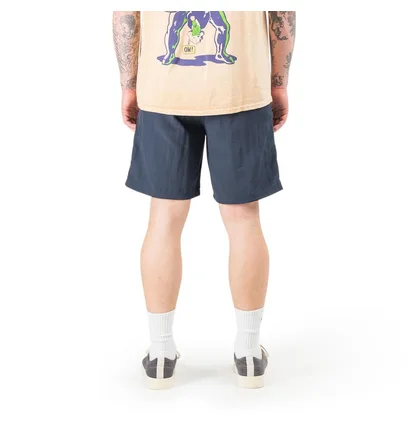 Brain Dead Mushroom Patch Nylon Beach Short (Navy)