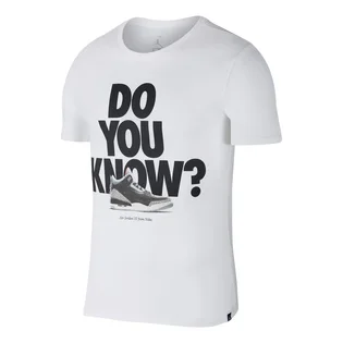 Nike Air Jordan AJ 3 'Do you know' T-Shirt (Weiß / Schwarz)