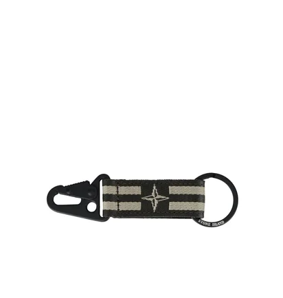 Stone Island Keyring (Olive)