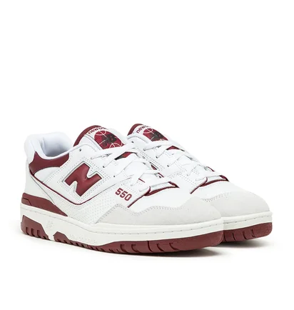 New Balance BB 550 LI (Weiß / Weinrot)