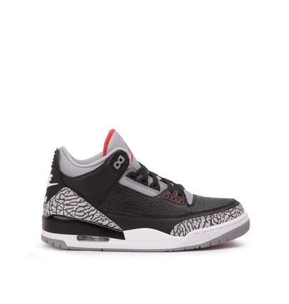 Air Jordan 3 Retro OG GS 'Black Cement' (Schwarz / Grau / Rot)