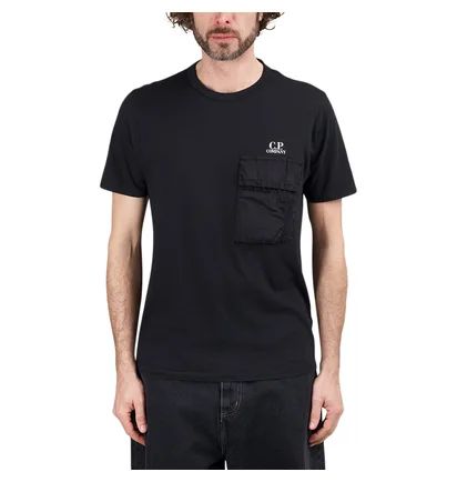 C.P. Company 20/1 Jersey Pocket T-Shirt (Schwarz)