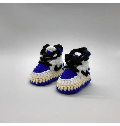 Baby Sneakers AJ1 Travis x Fragment (Weiß / Blau)