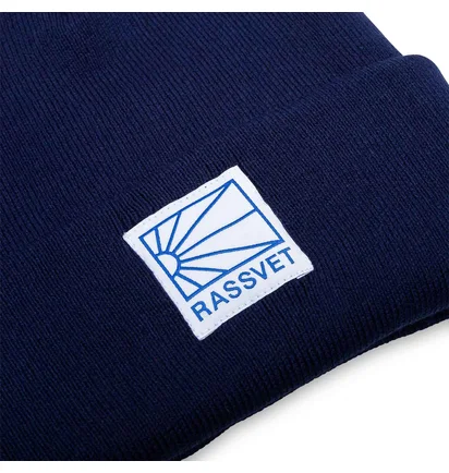 Rassvet Logo Tag Beanie (Navy)