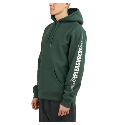 Pleasures Razor Logo Hoodie (Dunkelgrün)