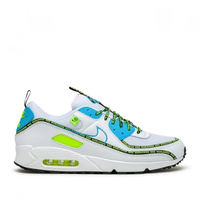 Nike Air Max 90 'Worldwide Pack' (Weiß / Blau / Gelb)