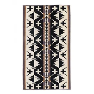 Pendleton Oversized Jacquard Towel (Schwarz / Weiß) – Pendleton