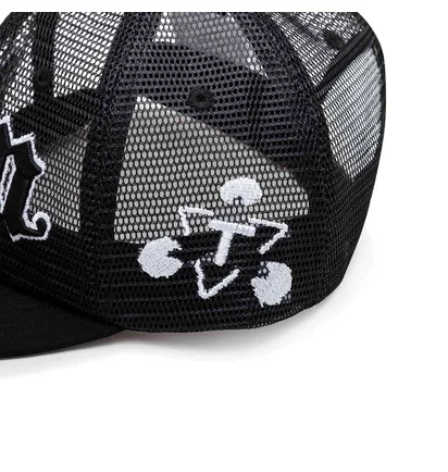 The Trilogy Tapes TTT Pain All-Over Mesh Trucker 6-Panel (Schwarz)