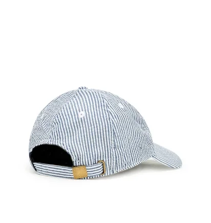 Edmmond Studios Duck Seersucker Cap (Blau / Weiss)