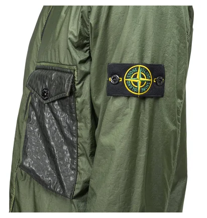 Stone Island Lamy Flock Overshirt (Olive)