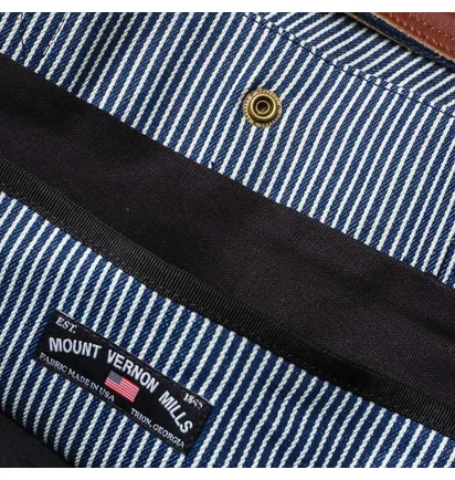 Vans Vault Hickory Stripe Tote Bag Mt Vernon (Blau / Weiß)