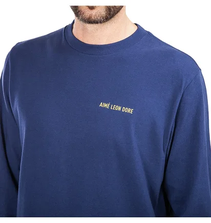 Aimé Leon Dore LS Logo Tee (Navy)