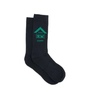 Han Kjobenhavn Socks (Schwarz / Grün)