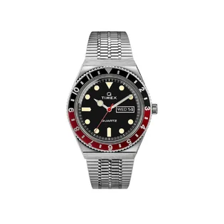 Timex Archive Q Diver Reissue 38mm (Stahl / Schwarz / Rot)