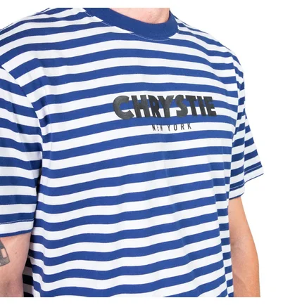 Chrystie NYC Stripe T-Shirt (Navy / Weiß)