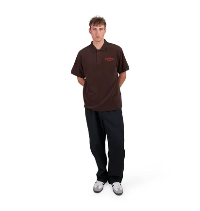 Metalwood Medieval Terry Polo (Braun / Rot)