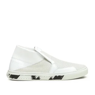 Stone Island Shadow Project Slip-On Mid Leather (Weiß)
