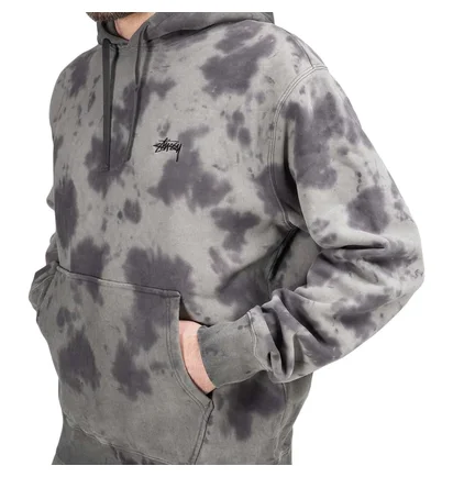 Stüssy Crystal Wash Hoodie (Schwarz)