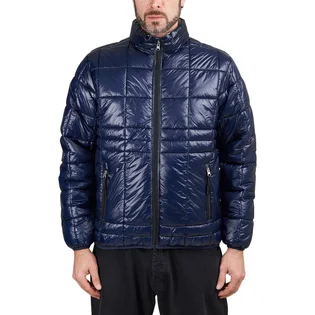 Pop Trading Company Quilted Reversible Puffer Jacket (Navy)