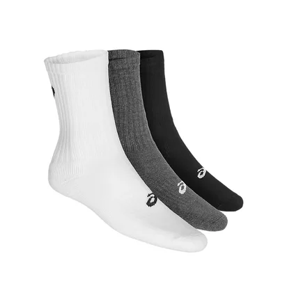 Asics Sportstyle 3PPK Crew Socks (Weiß / Grau / Schwarz) – ASICS SportStyle