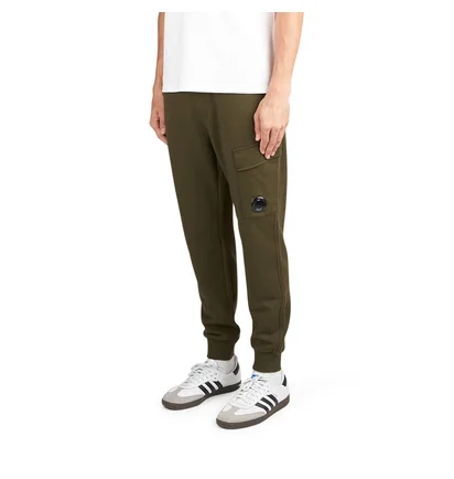 C.P. Company Diagonal Raised Fleece Cargo Sweatpants (Grün)