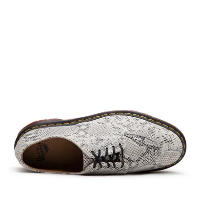 Dr. Martens 2046 Python Print Suede (Beige / Schwarz)