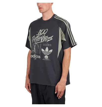 adidas x 100 Thieves T-Shirt (Grau)
