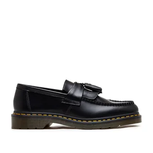 Dr. Martens Adrian Yellow Stitch Smooth Tassle Loafer (Schwarz)