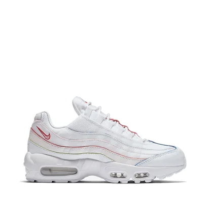 Nike WMNS Air Max 95 'Triple White' Colored Borders (Weiß)
