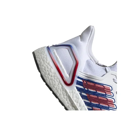 adidas Ultraboost 20 (Weiß / Rot / Blau)