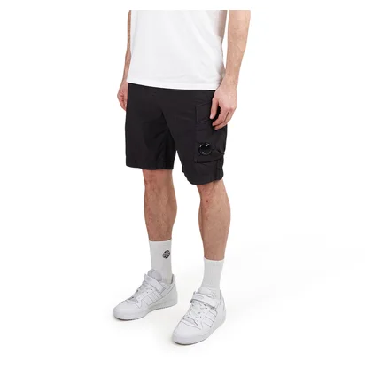 C.P. Company 50 Fili Stretch Utility Shorts (Schwarz)
