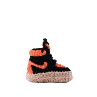 Baby Sneakers AJ Orange Juice (Schwarz / Orange)
