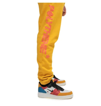 Polythene* Optics Fleece Jersey Pants (Gelb)