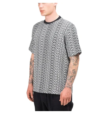 Stüssy Check Crew Tee (Schwarz / Weiß)