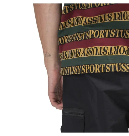 Stüssy Stripe Crew Tee (Multi)