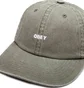 Obey Pigment Bold 6 Panel Strapback (Oliv)