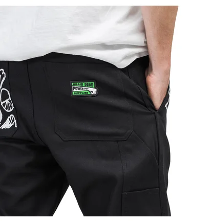 Brain Dead Printed Canvas Carpenter Pant (Schwarz)