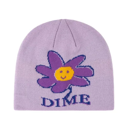 Dime Cute Flower Skull Cap Beanie (Flieder) – Dime